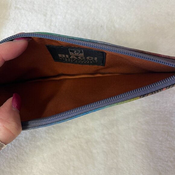 Biacci Hand Painted Leather Wallet - Picture 5 of 13